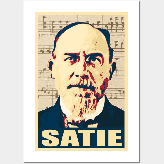 Eric Satie musical notes Wall Art by Nerd_art